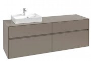 Тумба під раковину Villeroy & Boch Collaro 160х50 см ДСП сірий трюфель C07800VG