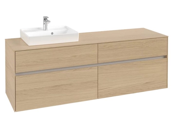 Тумба під раковину Villeroy&Boch Collaro 160х50 см ДСП північний дуб C07800VJ