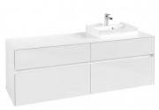 Тумба під раковину Villeroy&Boch Collaro 160х50 см ДСП білий матовий C07900MS