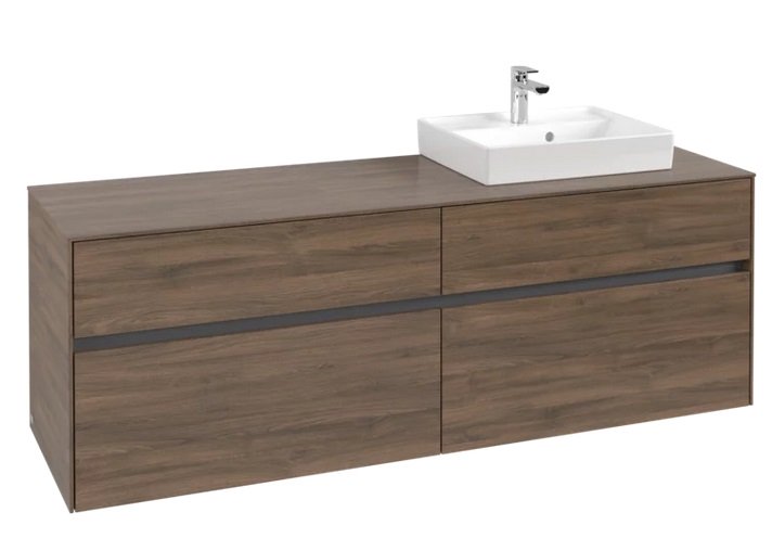 Тумба під раковину Villeroy & Boch Collaro 160х50 см ДСП дуб аризона C07900VH