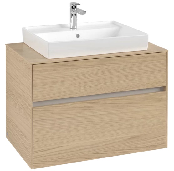 Тумба під раковину Villeroy & Boch Collaro 80х50 см ДСП північний дуб C08000VJ