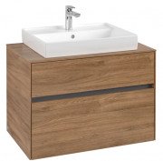 Тумба под раковину Villeroy & Boch Collaro 80х50 см ДСП дуб канзас C08000RH
