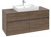 Тумба під раковину Villeroy & Boch Collaro 120х50 см ДСП дуб аризона C08100VH