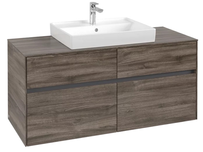 Тумба под раковину Villeroy & Boch Collaro 120х50 см ДСП каменный дуб C08100RK