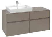 Тумба под раковину Villeroy & Boch Collaro 120х50 см ДСП трюфель серый C08200VG