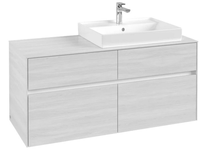 Тумба под раковину Villeroy & Boch Collaro 120х50 см ДСП белое дерево C08300E8