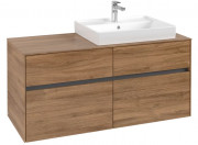 Тумба під раковину Villeroy & Boch Collaro 120х50 см ДСП дуб канзас C08300RH