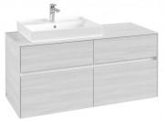 Тумба під раковину Villeroy&Boch Collaro 120х50 см ДСП біле дерево C08200E8