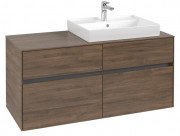 Тумба под раковину Villeroy & Boch Collaro 120х50 см ДСП дуб аризона C08300VH