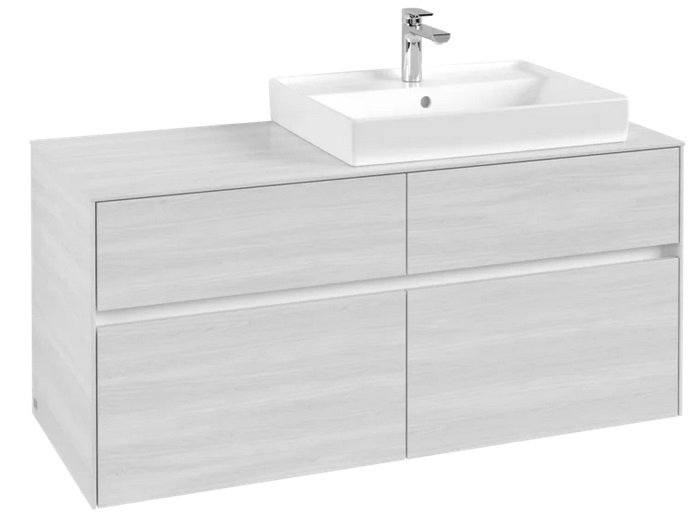 Тумба под раковину Villeroy & Boch Collaro 120х50 см ДСП белое дерево C08300E8