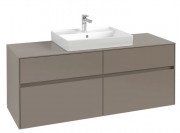 Тумба под раковину Villeroy & Boch Collaro 140х50 см ДСП трюфель серый C08400VG
