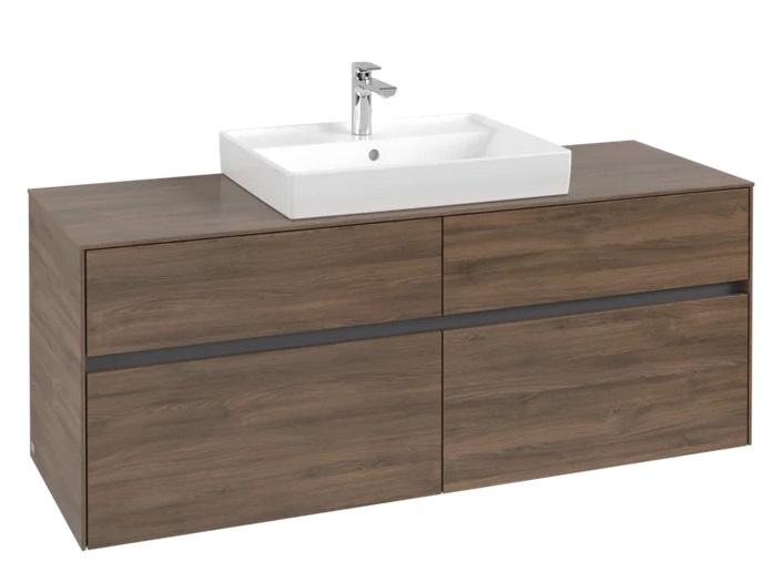 Тумба під раковину Villeroy & Boch Collaro 140х50 см ДСП дуб аризона C08400VH