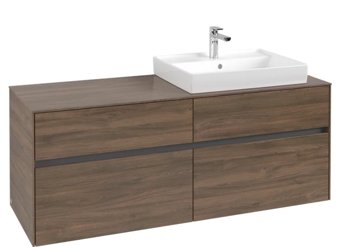 Тумба під раковину Villeroy & Boch Collaro 140х50 см ДСП дуб аризона C08600VH