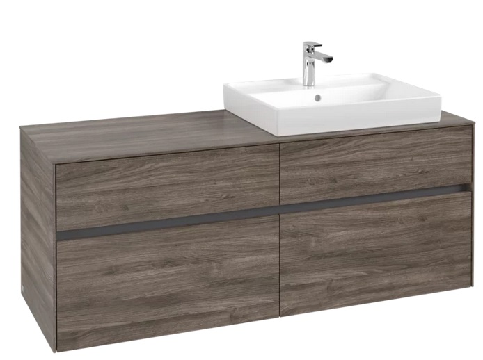 Тумба под раковину Villeroy & Boch Collaro 140х50 см ДСП каменный дуб C08600RK