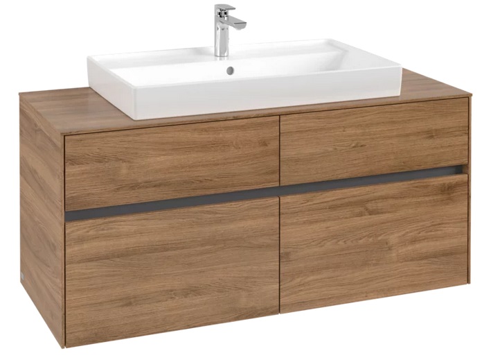 Тумба під раковину Villeroy & Boch Collaro 120х50 см ДСП дуб канзас C08700RH