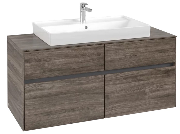 Тумба под раковину Villeroy & Boch Collaro 120х50 см ДСП каменный дуб C08700RK