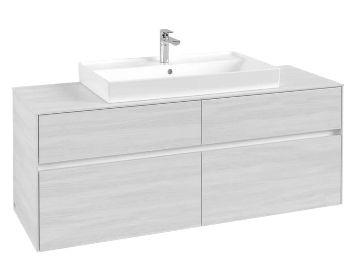 Тумба под раковину Villeroy & Boch Collaro 140х50 см ДСП белое дерево C08800E8