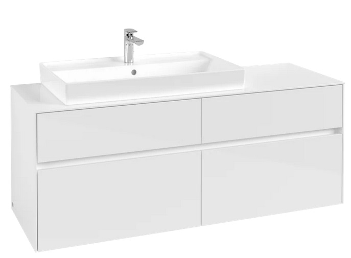 Тумба под раковину Villeroy & Boch Collaro 140х50 см ДСП белый матовый C08900MS