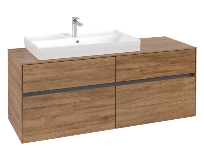 Тумба под раковину Villeroy & Boch Collaro 140х50 см ДСП дуб канзас C08900RH