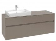 Тумба под раковину Villeroy & Boch Collaro 140х50 см ДСП трюфель серый C08500VG