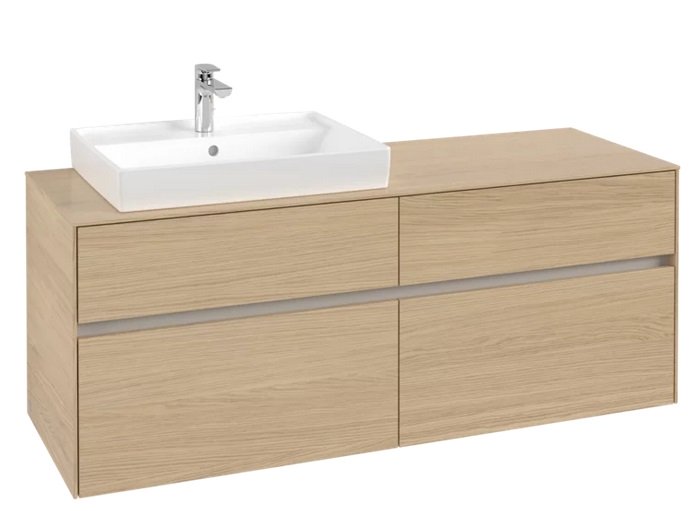 Тумба під раковину Villeroy&Boch Collaro 140х50 см ДСП північний дуб C08500VJ