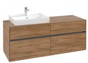 Тумба під раковину Villeroy & Boch Collaro 140х50 см ДСП дуб канзас C08500RH