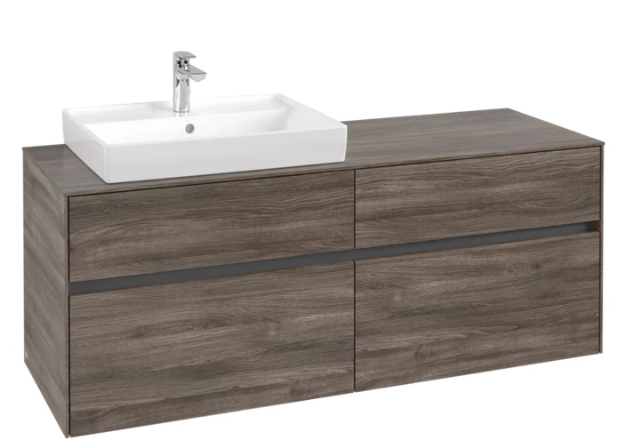Тумба под раковину Villeroy & Boch Collaro 140х50 см ДСП каменный дуб C08500RK