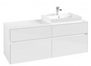Тумба под раковину Villeroy & Boch Collaro 140х50 см ДСП белый матовый C08600MS