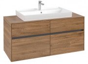 Тумба под раковину Villeroy & Boch Collaro 120х50 см ДСП дуб канзас C08700RH