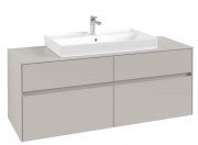 Тумба под раковину Villeroy & Boch Collaro 140х50 см ДСП мягкий серый C08800VK