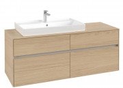 Тумба под раковину Villeroy & Boch Collaro 140х50 см ДСП северный дуб C08900VJ