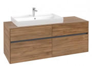 Тумба під раковину Villeroy & Boch Collaro 140х50 см ДСП дуб канзас C08900RH