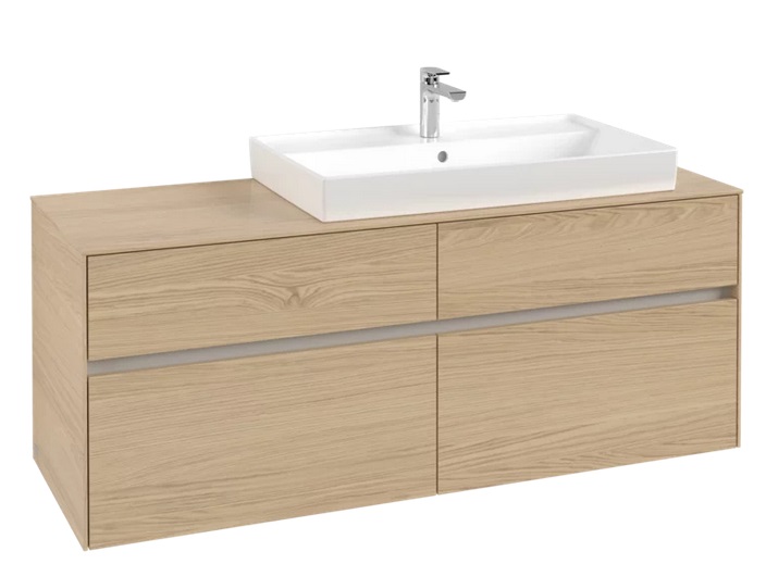 Тумба под раковину Villeroy & Boch Collaro 140х50 см ДСП северный дуб C09000VJ