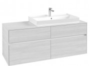 Тумба под раковину Villeroy & Boch Collaro 140х50 см ДСП белое дерево C09000E8