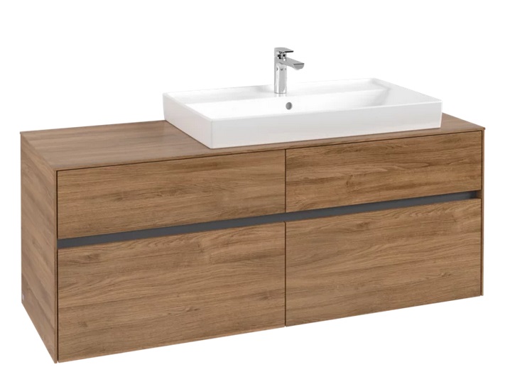 Тумба под раковину Villeroy & Boch Collaro 140х50 см ДСП дуб канзас C09000RH