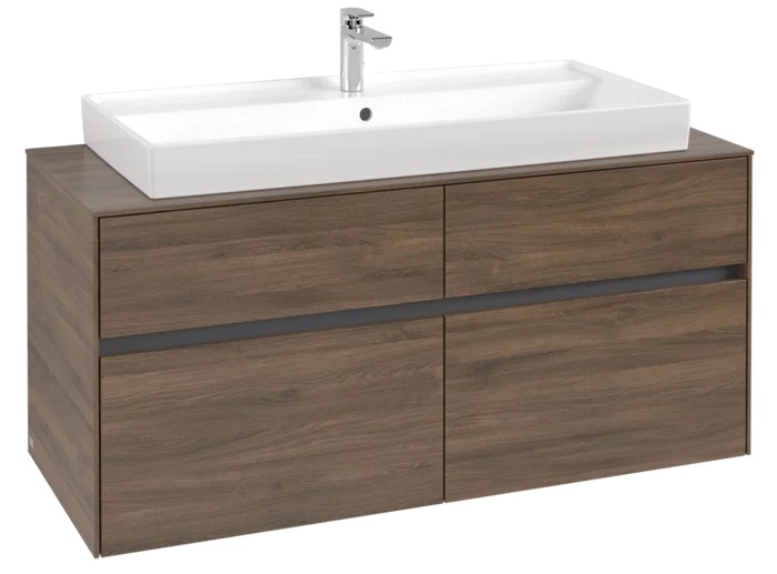 Тумба под раковину Villeroy & Boch Collaro 120х50 см ДСП дуб аризона C09100VH