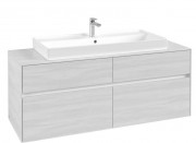 Тумба под раковину Villeroy & Boch Collaro 140х50 см ДСП белое дерево C09200E8