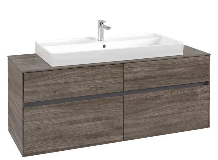 Тумба под раковину Villeroy & Boch Collaro 140х50 см ДСП каменный дуб C09200RK