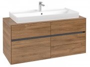 Тумба під раковину Villeroy & Boch Collaro 120х50 см ДСП дуб канзас C09100RH