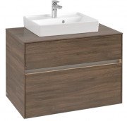 Тумба під раковину Villeroy & Boch Collaro 80х50 см із підсвічуванням ДСП дуб аризона C069B0VH