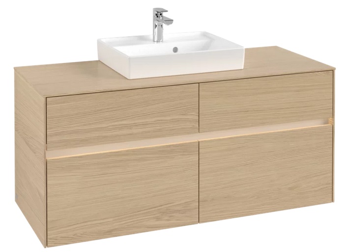 Тумба під раковину Villeroy & Boch Collaro 120х50 см із підсвічуванням ДСП північний дуб C070B0VJ