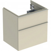 Тумба под раковину Geberit iCon 59,2x61,5x47,6 см ДСП песочно-серый глянцевый/ручка песочно-серый матовый 502.303.JL.1