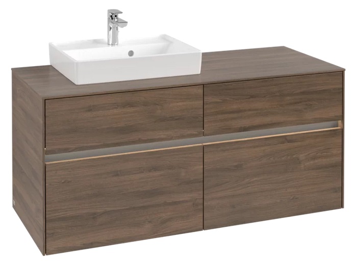 Тумба під раковину Villeroy & Boch Collaro 120х50 см із підсвічуванням ДСП дуб аризона C071B0VH