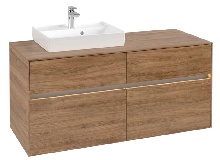 Тумба под раковину Villeroy & Boch Collaro 120х50 см с подсветкой ДСП дуб канзас C071B0RH