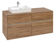 Тумба под раковину Villeroy & Boch Collaro 120х50 см с подсветкой ДСП дуб канзас C071B0RH
