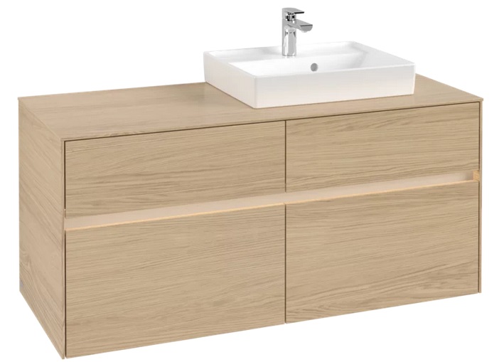 Тумба под раковину Villeroy & Boch Collaro 120х50 см с подсветкой ДСП северный дуб C072B0VJ