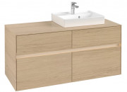 Тумба под раковину Villeroy & Boch Collaro 120х50 см с подсветкой ДСП северный дуб C072B0VJ