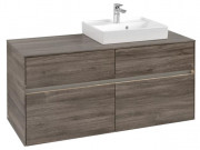 Тумба под раковину Villeroy & Boch Collaro 120х50 см с подсветкой ДСП каменный дуб C072B0RK