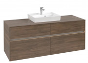 Тумба под раковину Villeroy & Boch Collaro 140х50 см с подсветкой ДСП дуб аризона C073B0VH