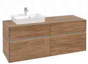 Тумба под раковину Villeroy & Boch Collaro 140х50 см с подсветкой ДСП дуб канзас C074B0RH